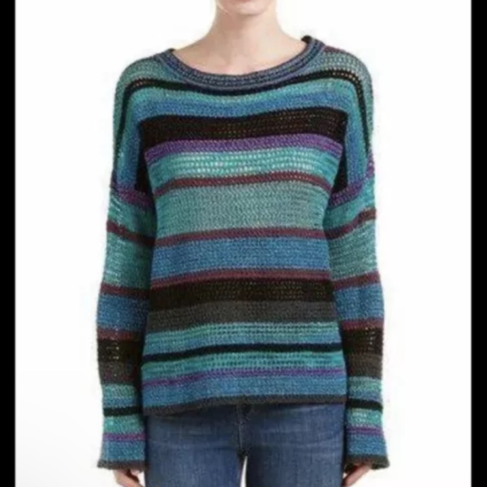 Zadig & Voltaire Striped Flint Ho Crochet Sweater